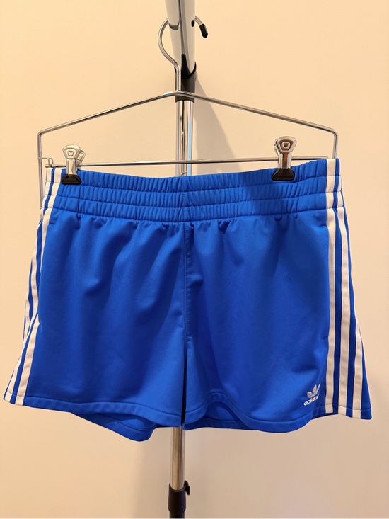 adidas Pants - adidas Women’s Blue 3-Stripe Athletic Shorts